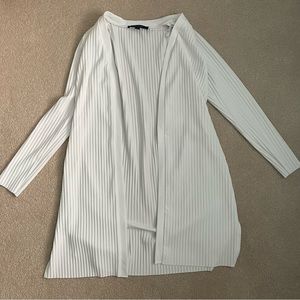 Marc New York Andrew Marc White Ribbed Cardigan